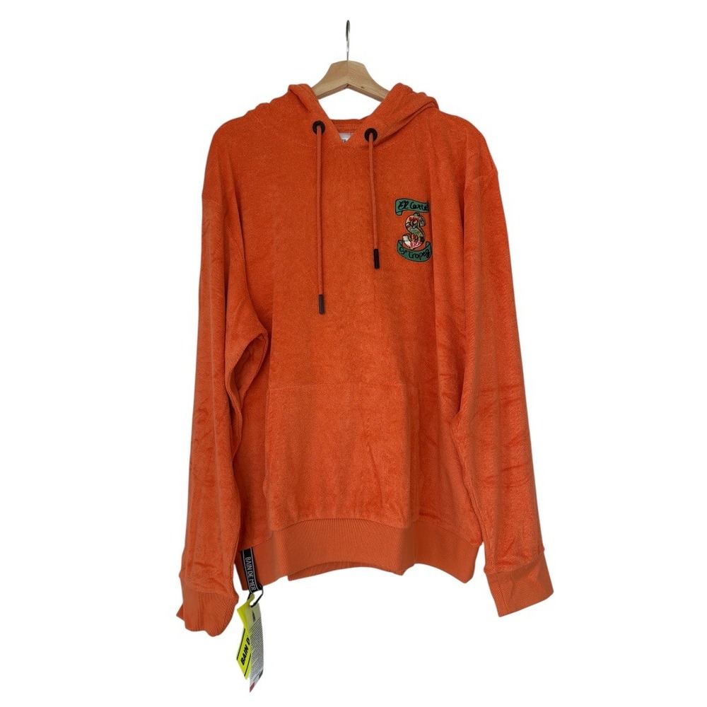 Bain de Mer St Tropez Boheme Towelling Hoodie Orange Hermes Escobart Moke 3XL